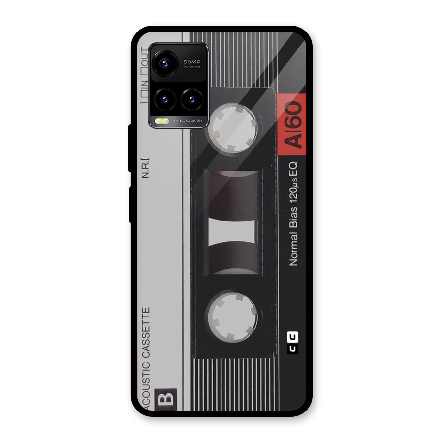 Casette Design Glass Back Case for Vivo Y21T
