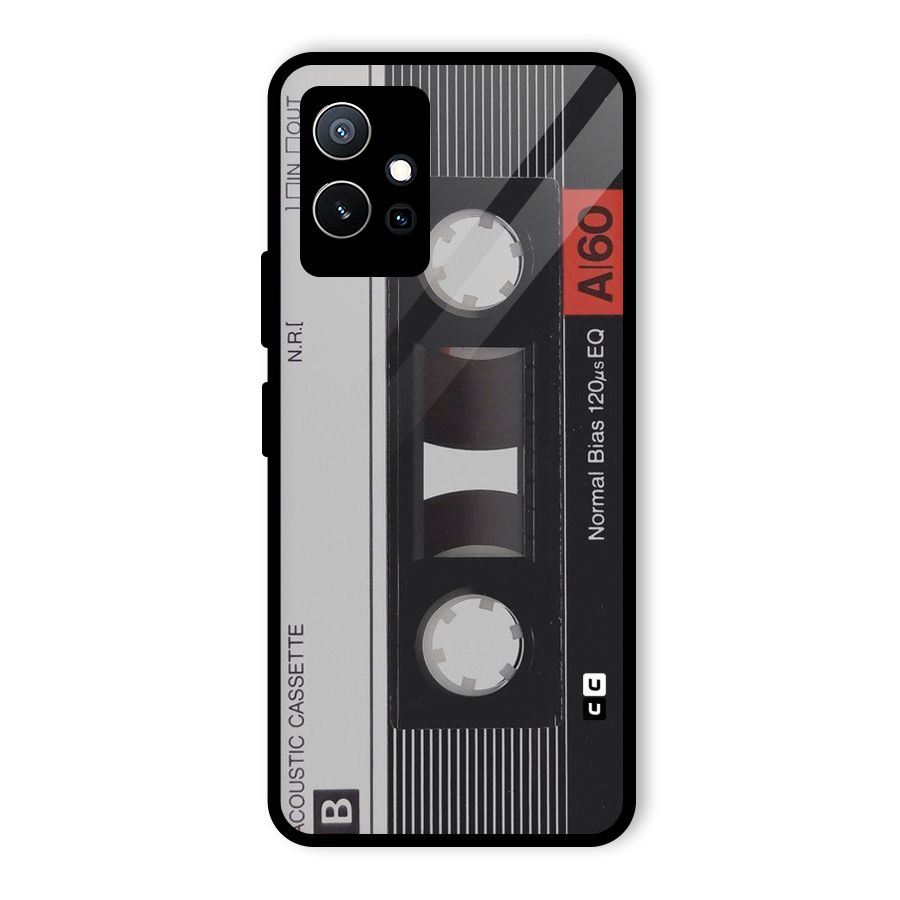 Casette Design Glass Back Case for Vivo iQOO Z6