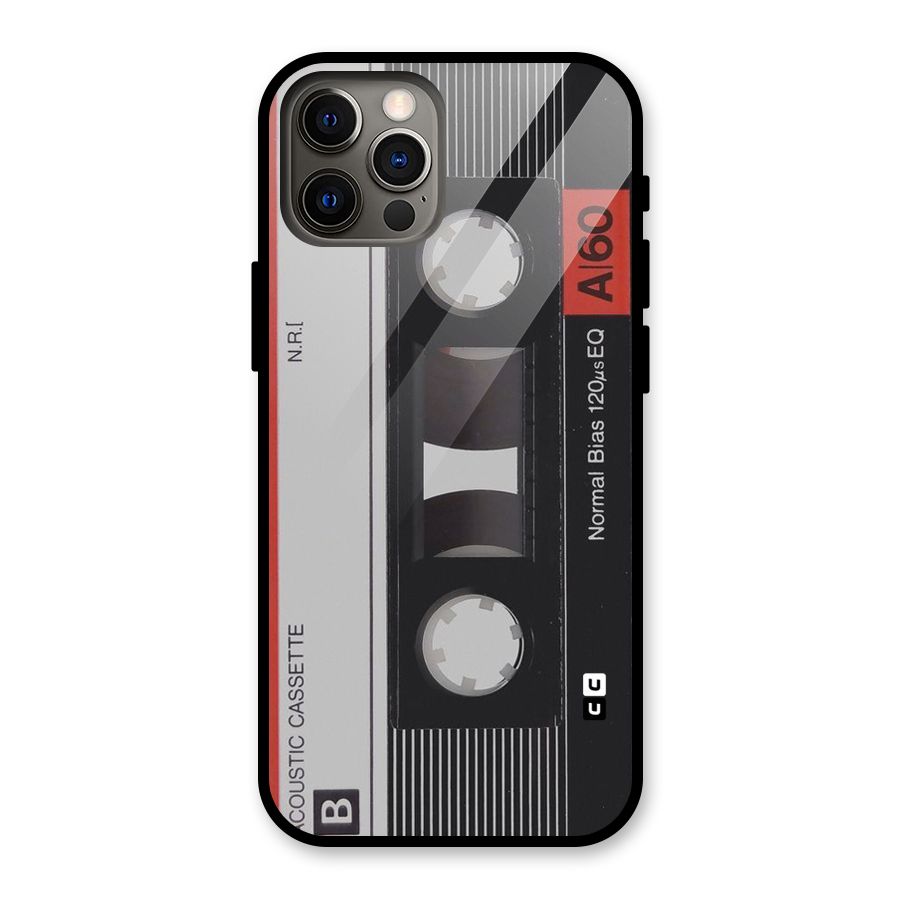 Casette Design Glass Back Case for iPhone 12 Pro