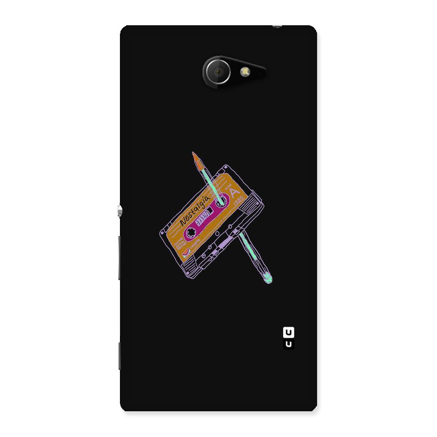 Casette Nostalgia Back Case for Sony Xperia M2