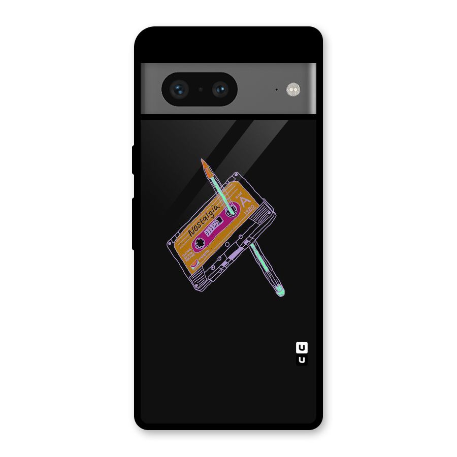 Casette Nostalgia Glass Back Case for Google Pixel 7