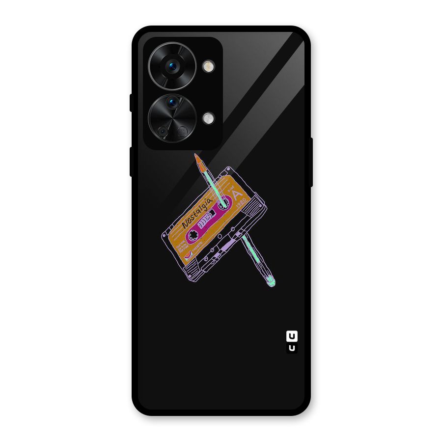 Casette Nostalgia Glass Back Case for OnePlus Nord 2T
