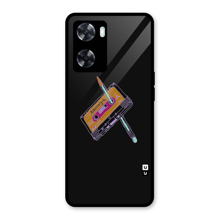 Casette Nostalgia Glass Back Case for Oppo A77