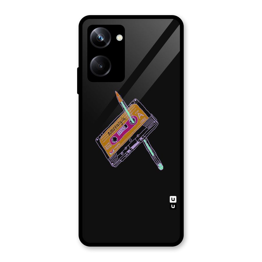 Casette Nostalgia Glass Back Case for Realme 10 Pro