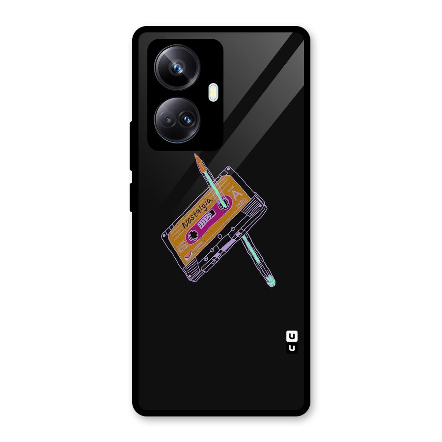 Casette Nostalgia Glass Back Case for Realme 10 Pro Plus