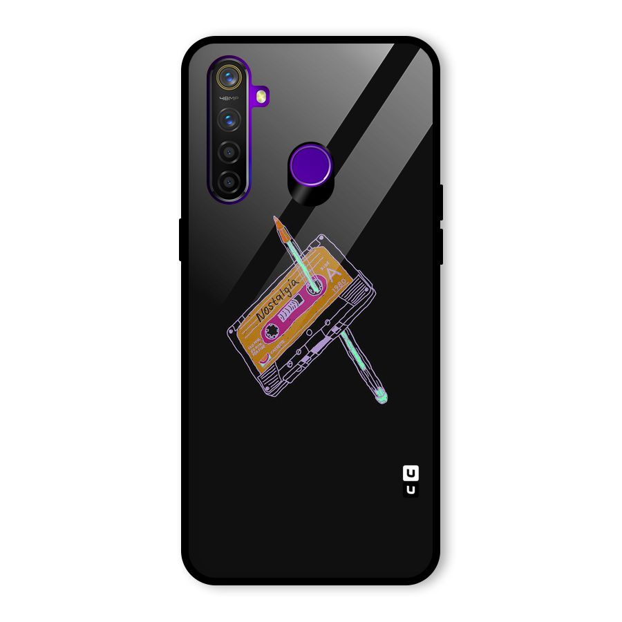 Casette Nostalgia Glass Back Case for Realme 5 Pro