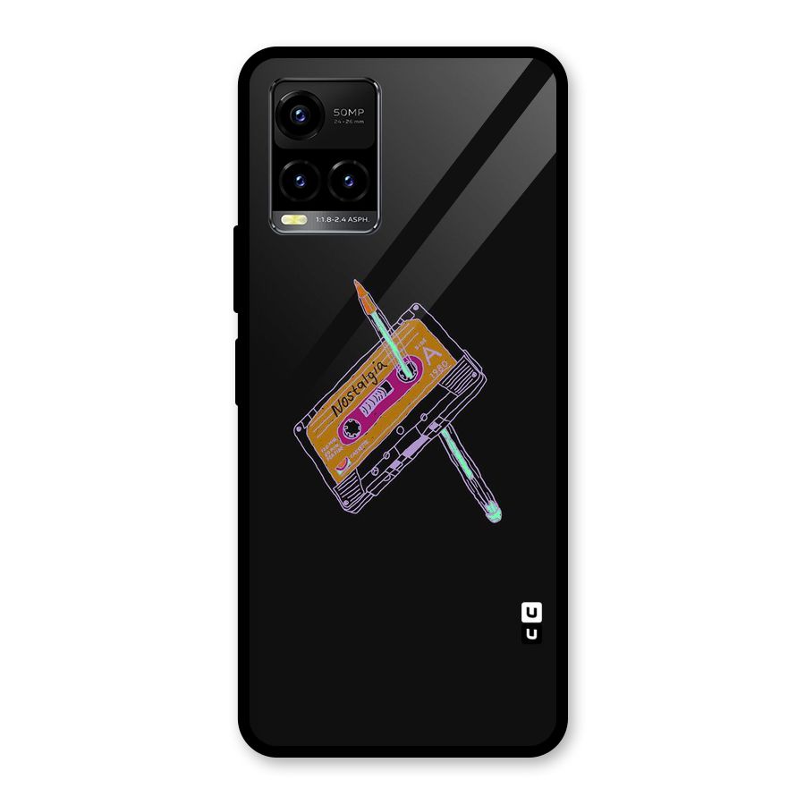 Casette Nostalgia Glass Back Case for Vivo Y21T