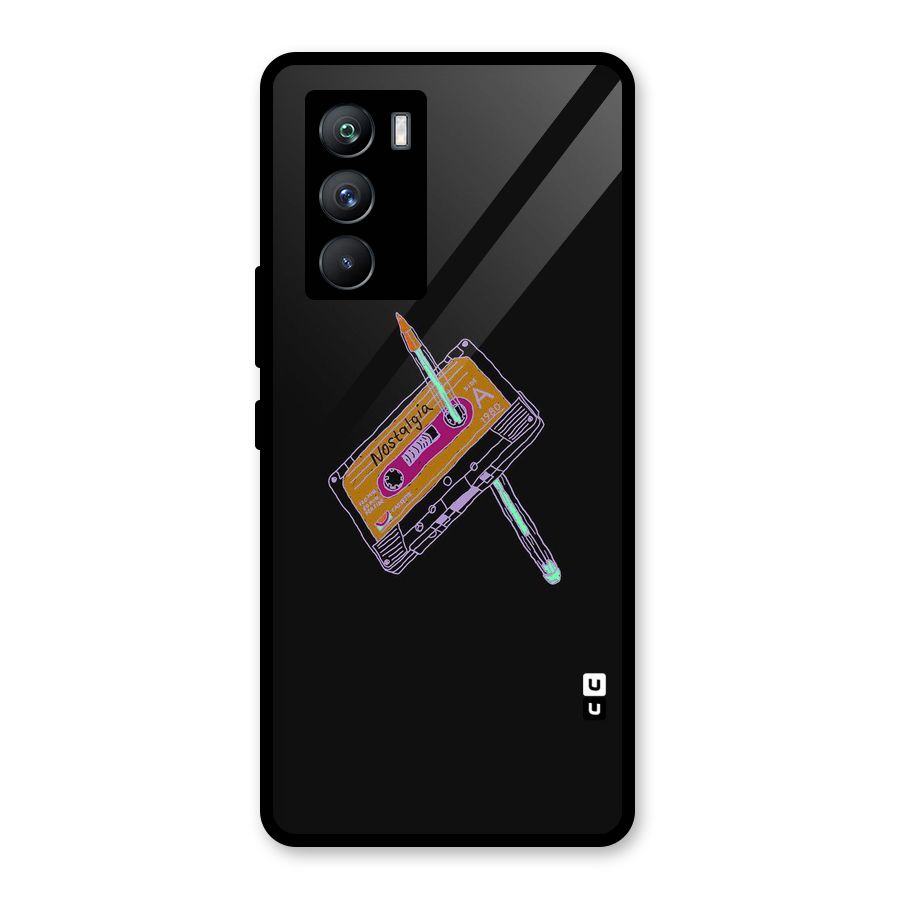 Casette Nostalgia Glass Back Case for Vivo iQOO 9 SE