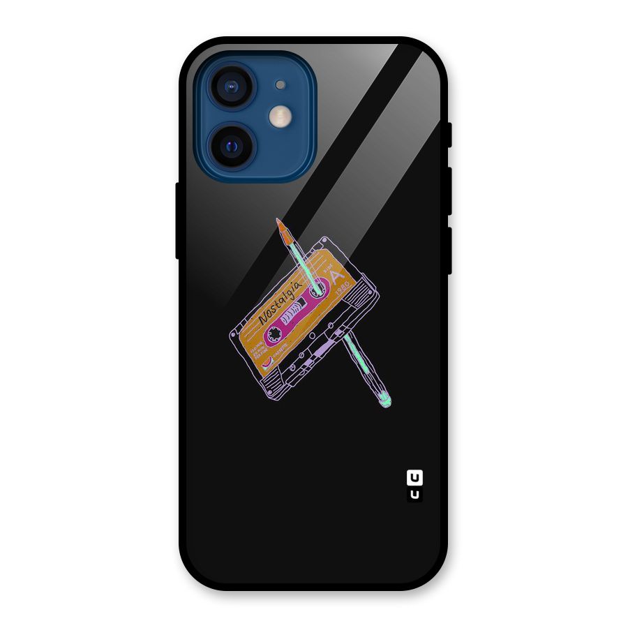 Casette Nostalgia Glass Back Case for iPhone 12 Mini