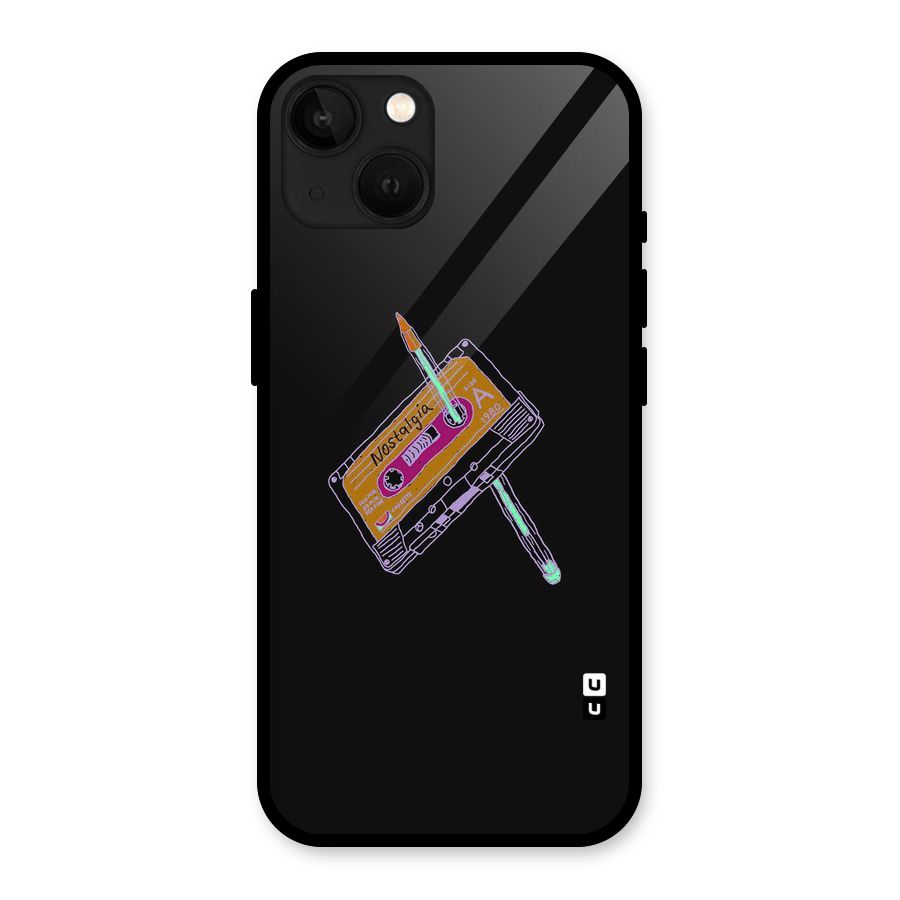 Casette Nostalgia Glass Back Case for iPhone 13