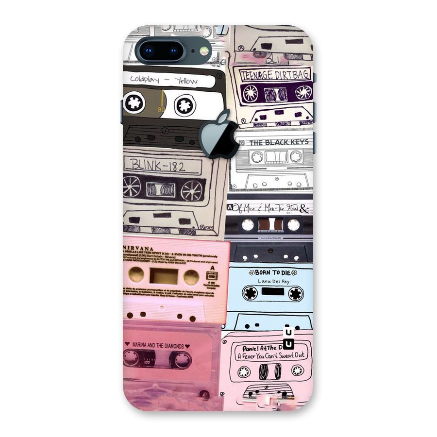 Casette Rolling Back Case for iPhone 7 Plus Apple Cut