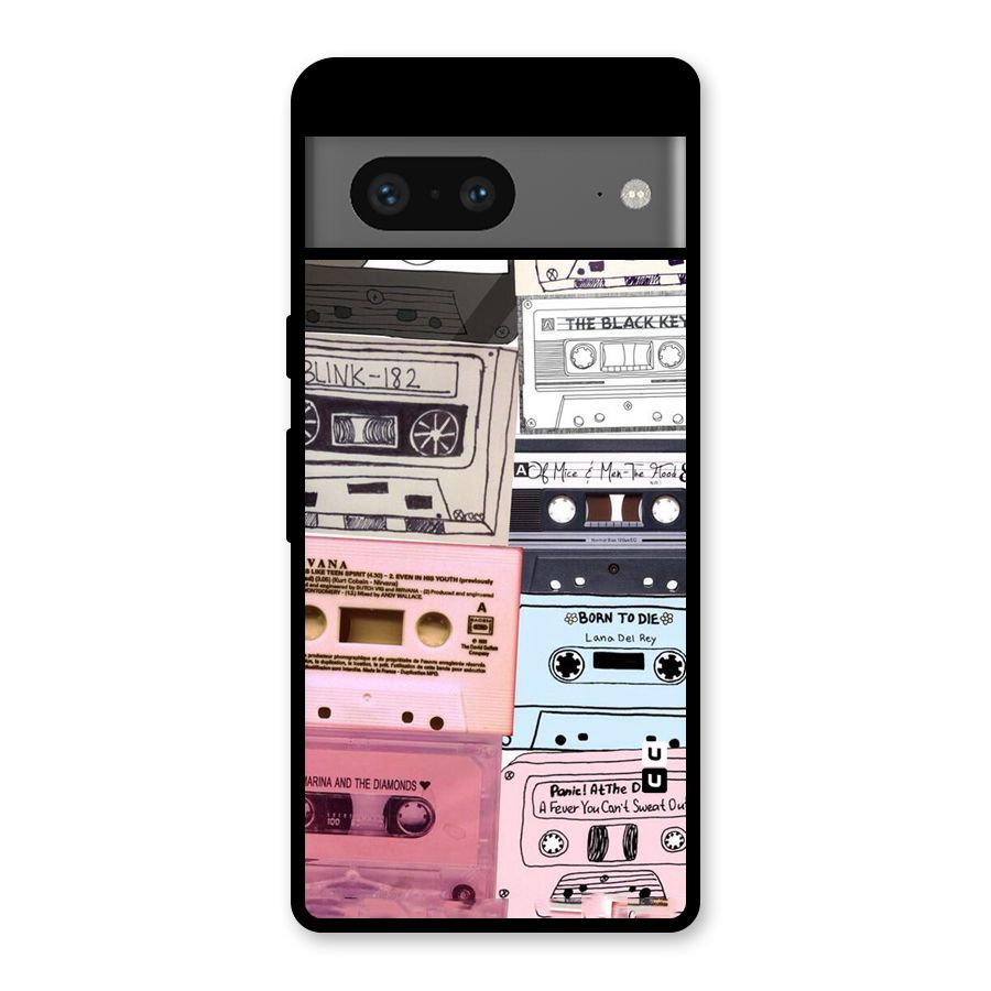 Casette Rolling Glass Back Case for Google Pixel 7