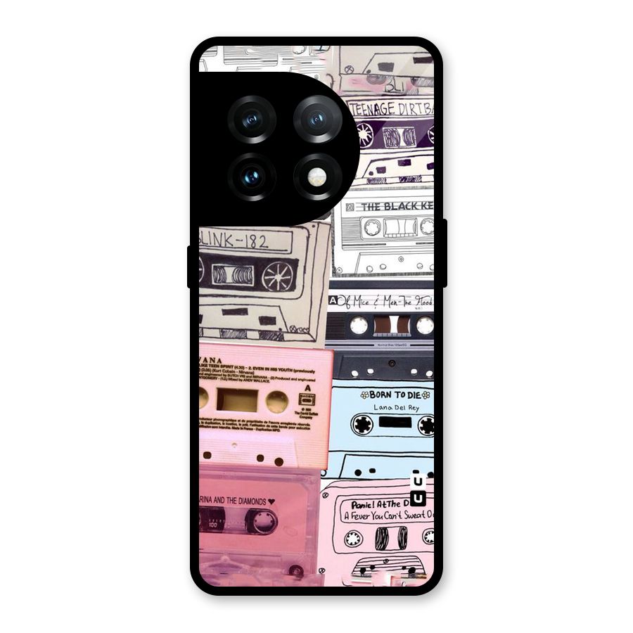 Casette Rolling Glass Back Case for OnePlus 11