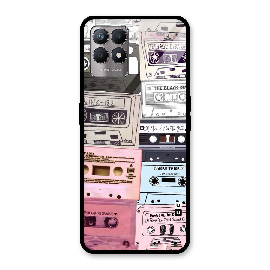 Casette Rolling Glass Back Case for Realme Narzo 50