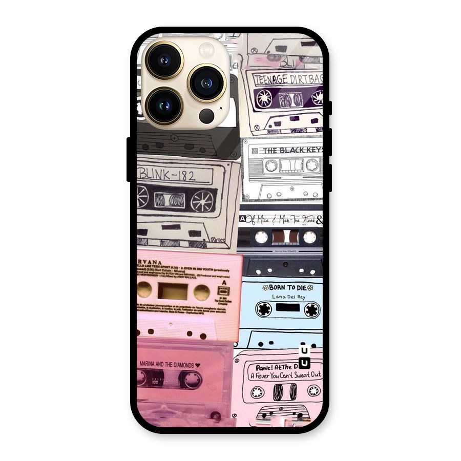 Casette Rolling Glass Back Case for iPhone 13 Pro Max