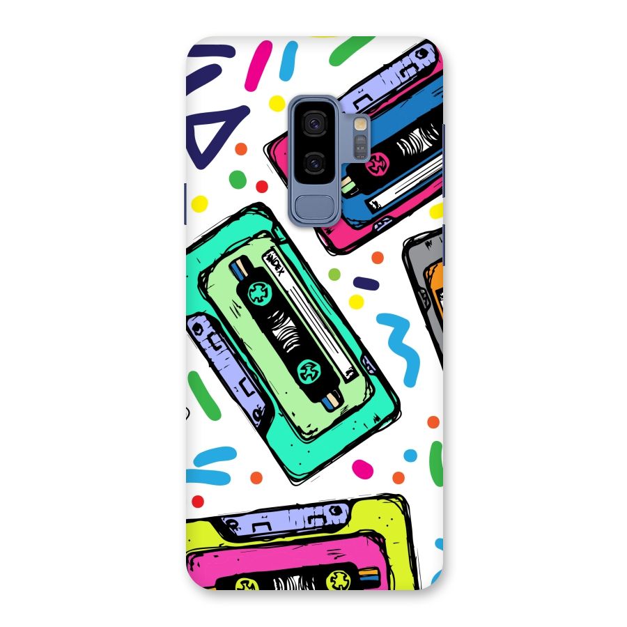 Cassette Pattern Back Case for Galaxy S9 Plus