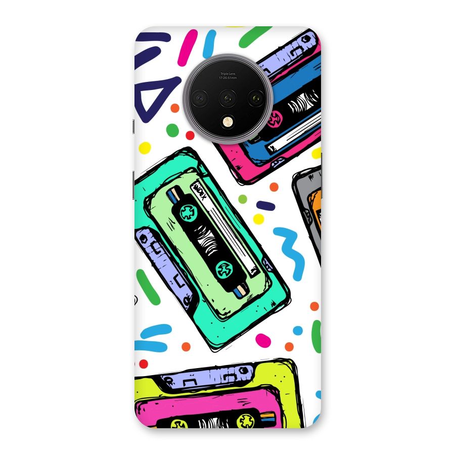 Cassette Pattern Back Case for OnePlus 7T