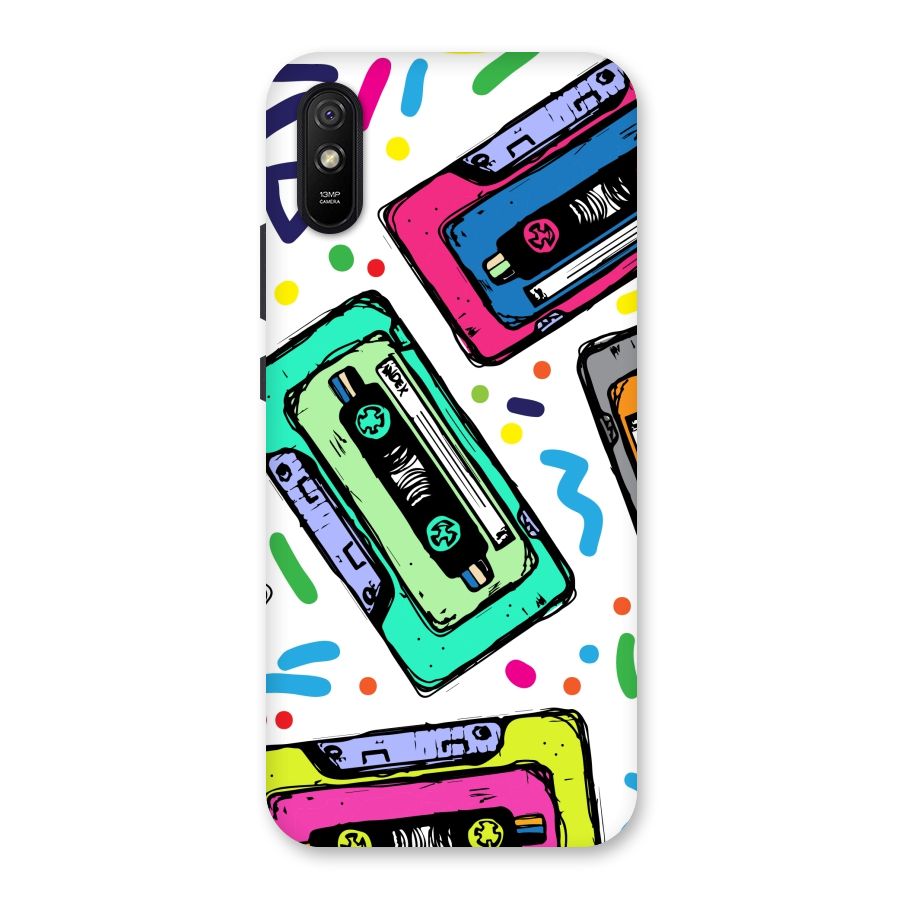 Cassette Pattern Back Case for Redmi 9A