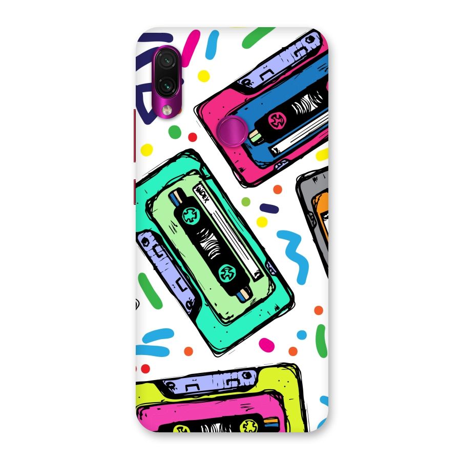 Cassette Pattern Back Case for Redmi Note 7 Pro