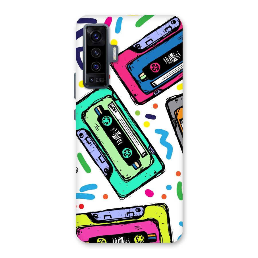 Cassette Pattern Back Case for Vivo X50