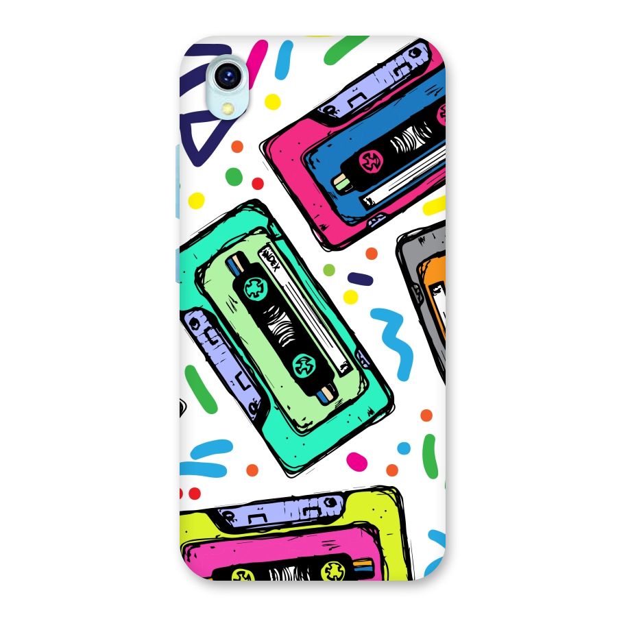 Cassette Pattern Back Case for Vivo Y1s