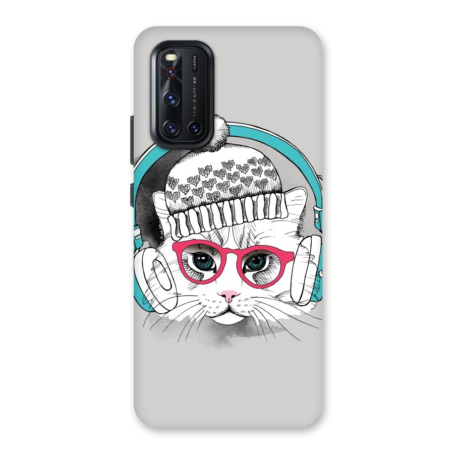 Cat Headphones Back Case for Vivo V19