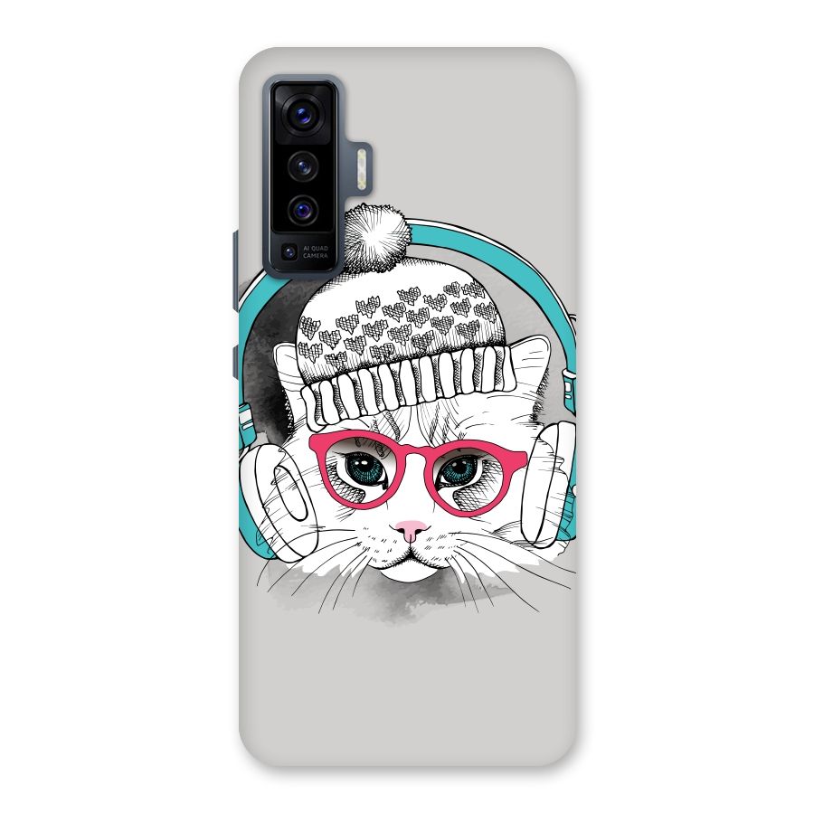 Cat Headphones Back Case for Vivo X50