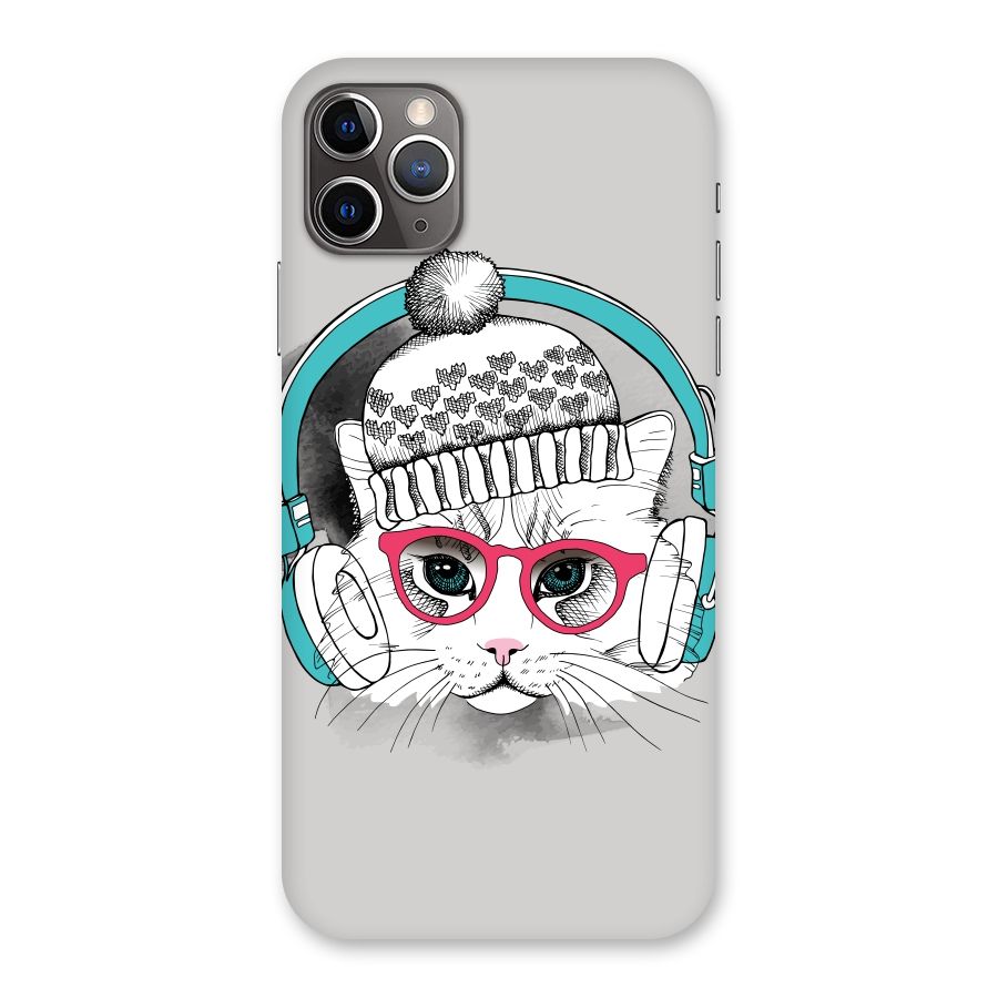 Cat Headphones Back Case for iPhone 11 Pro Max