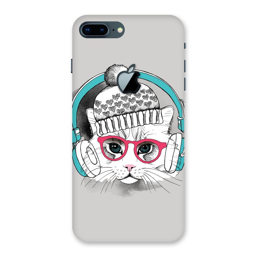 Cat Headphones Back Case for iPhone 7 Plus Apple Cut