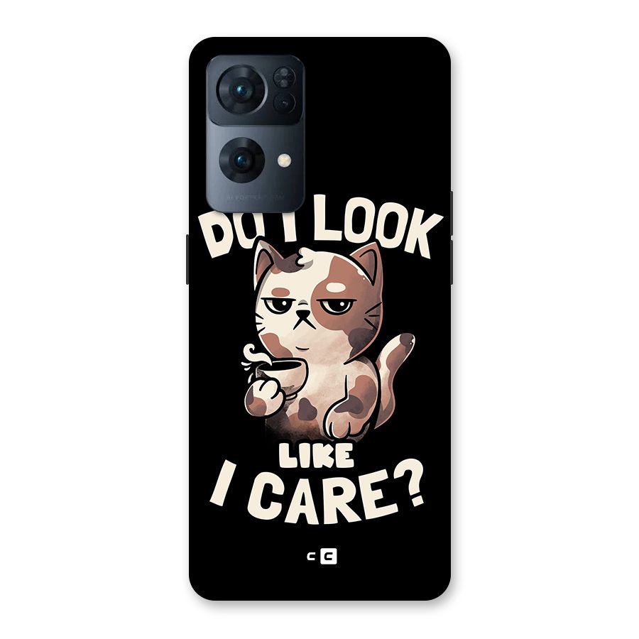 Cat Look Like Care Back Case for Oppo Reno7 Pro 5G