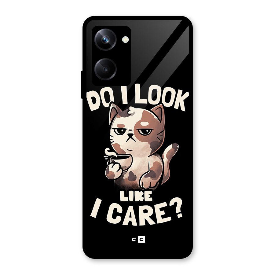 Cat Look Like Care Glass Back Case for Realme 10 Pro