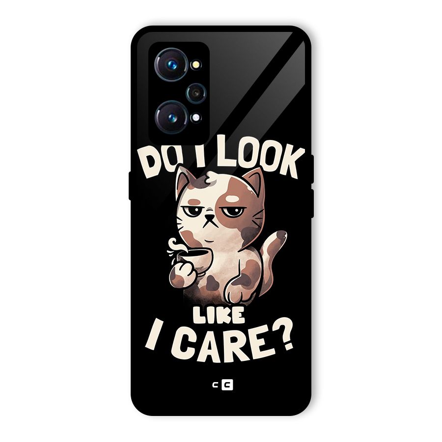 Cat Look Like Care Glass Back Case for Realme GT Neo2