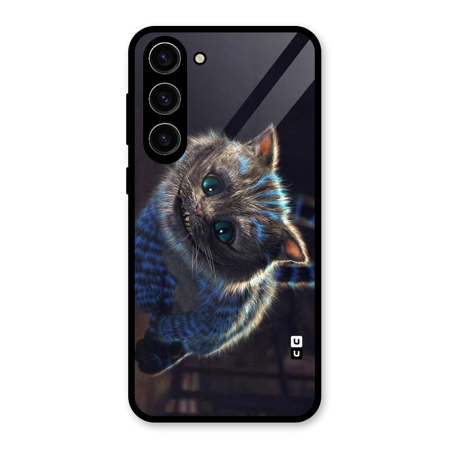 Cat Smile Glass Back Case for Galaxy S23 Plus