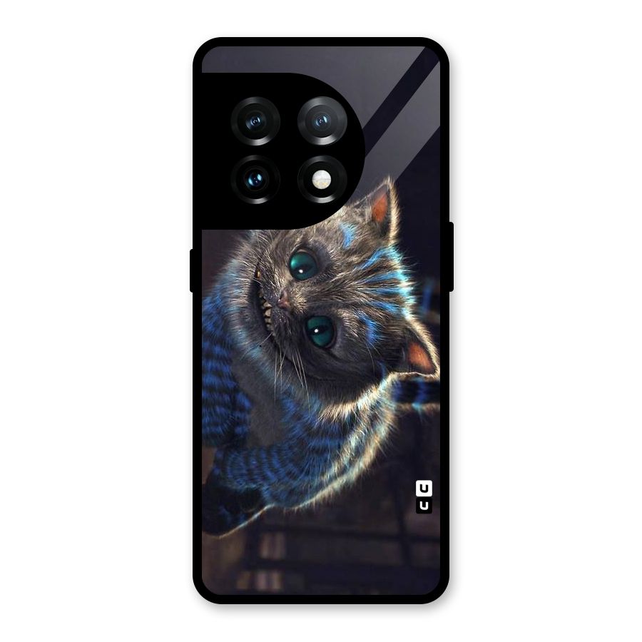 Cat Smile Glass Back Case for OnePlus 11