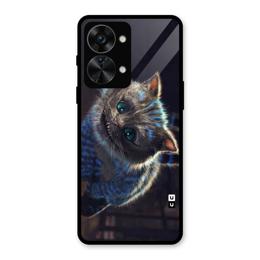 Cat Smile Glass Back Case for OnePlus Nord 2T
