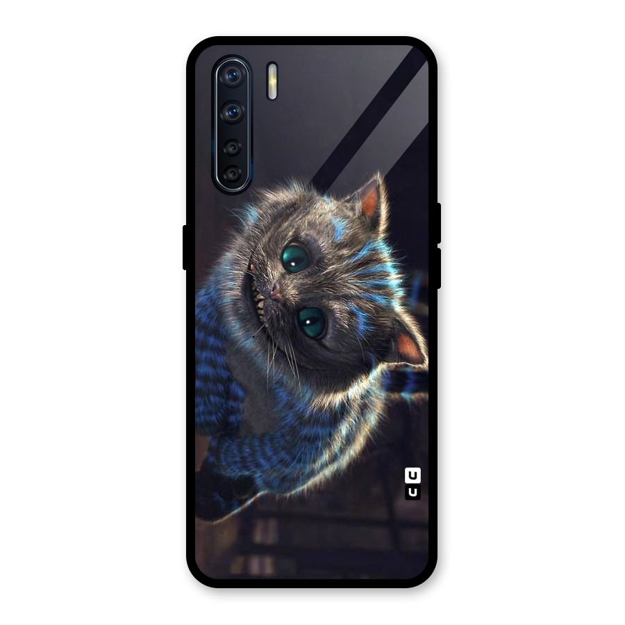 Cat Smile Glass Back Case for Oppo F15