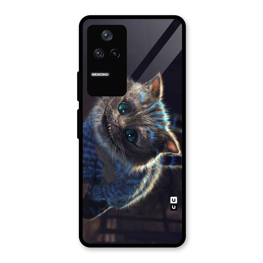 Cat Smile Glass Back Case for Poco F4 5G