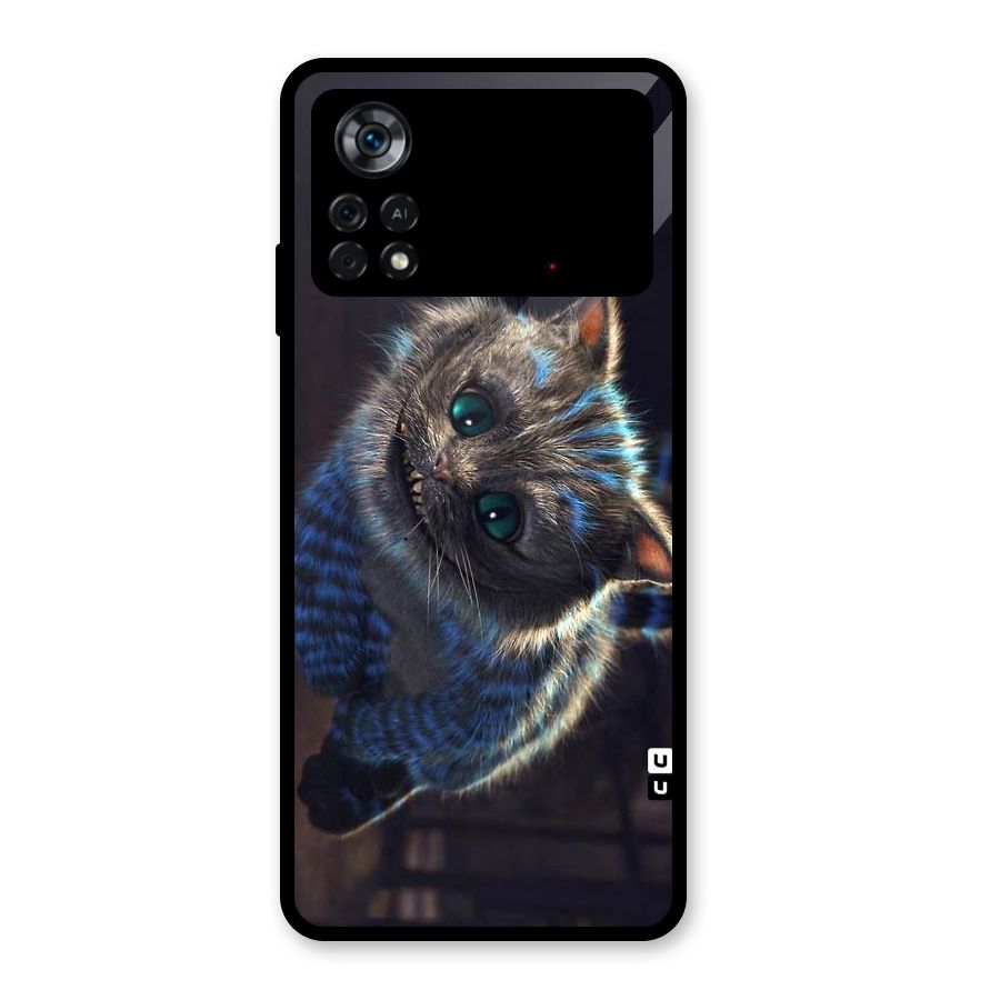 Cat Smile Glass Back Case for Poco X4 Pro 5G