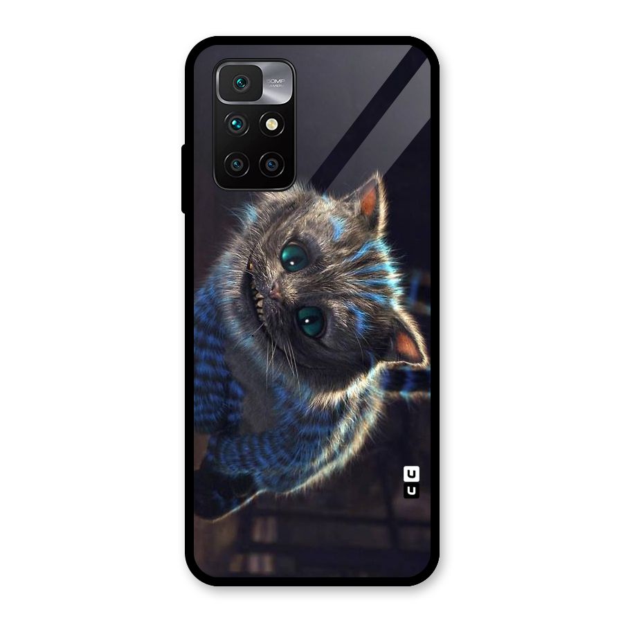 Cat Smile Glass Back Case for Redmi 10 Prime