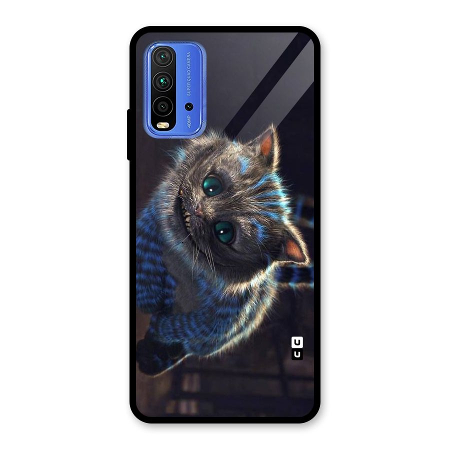 Cat Smile Glass Back Case for Redmi 9 Power