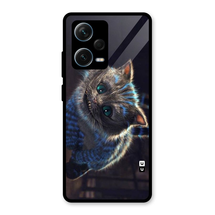 Cat Smile Glass Back Case for Redmi Note 12 Pro Plus 5G
