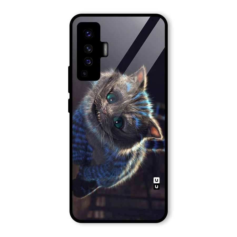 Cat Smile Glass Back Case for Vivo X50