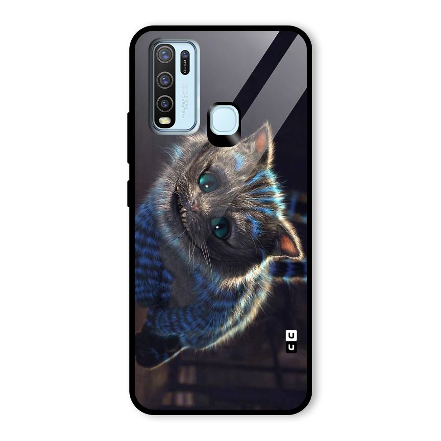 Cat Smile Glass Back Case for Vivo Y50