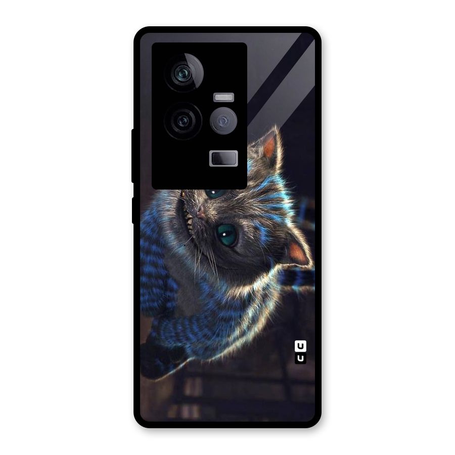 Cat Smile Glass Back Case for Vivo iQOO 11 5G