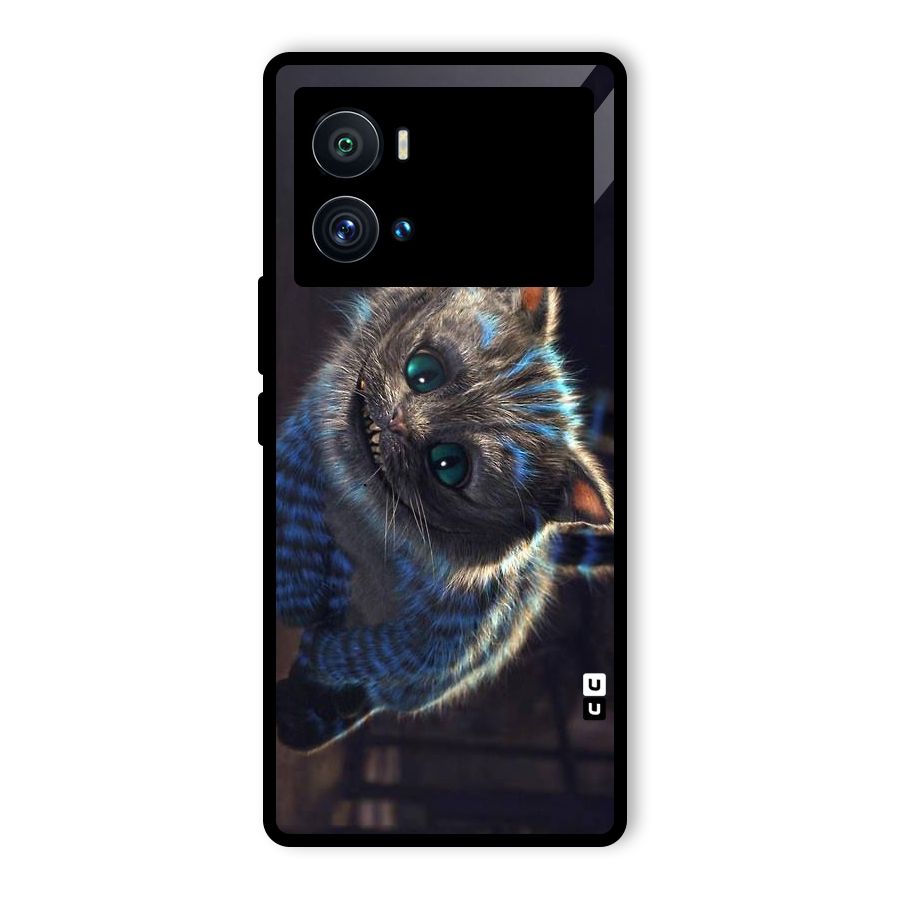 Cat Smile Glass Back Case for Vivo iQOO 9 Pro
