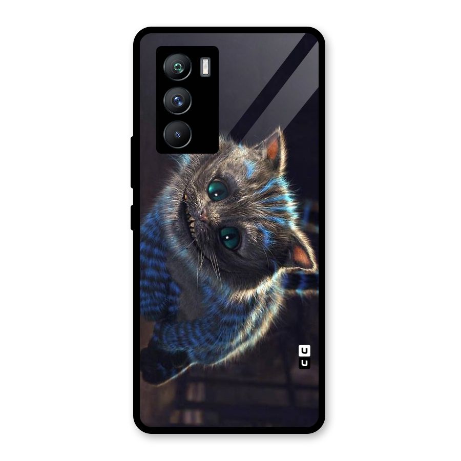 Cat Smile Glass Back Case for Vivo iQOO 9 SE