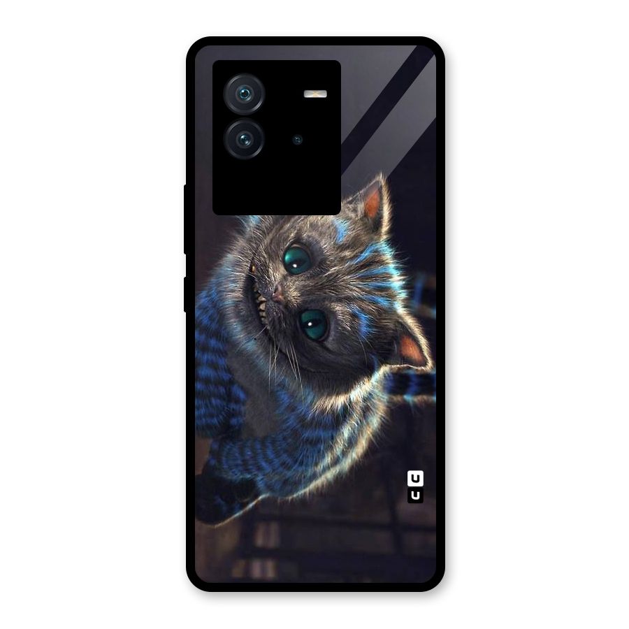 Cat Smile Glass Back Case for Vivo iQOO Neo 6 5G