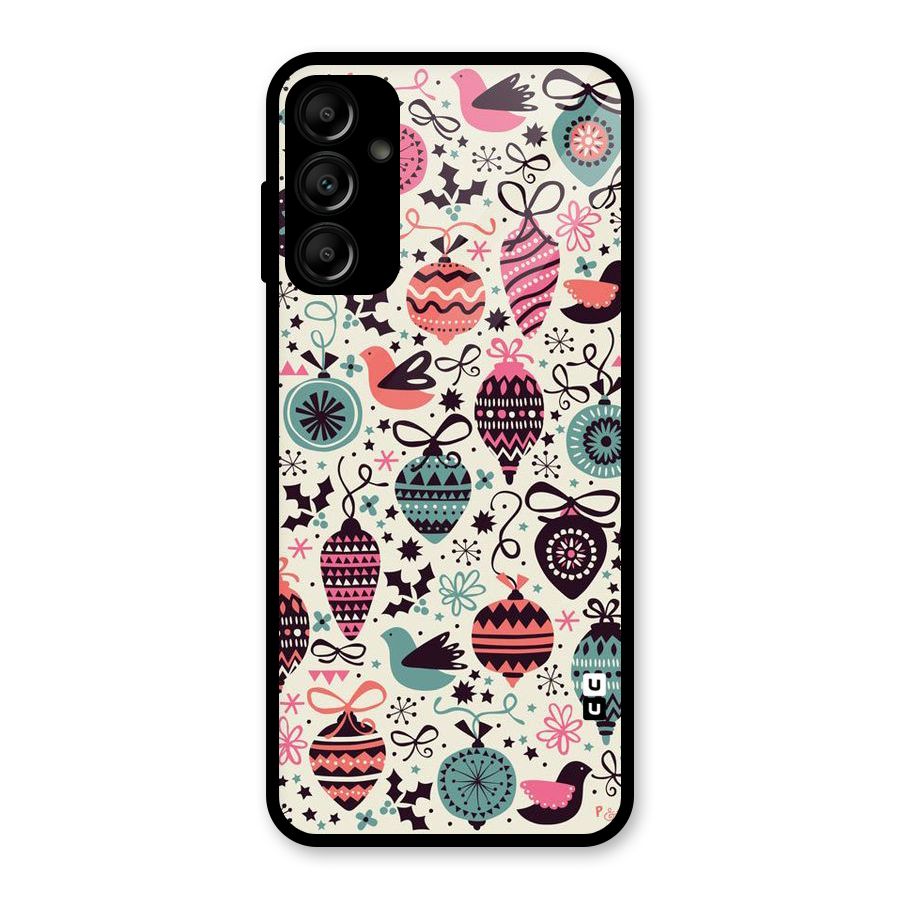Celebration Pattern Glass Back Case for Galaxy A14 5G