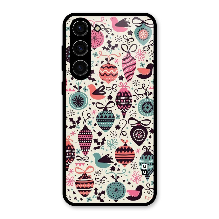 Celebration Pattern Glass Back Case for Galaxy S23 Plus
