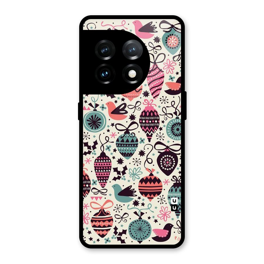 Celebration Pattern Glass Back Case for OnePlus 11